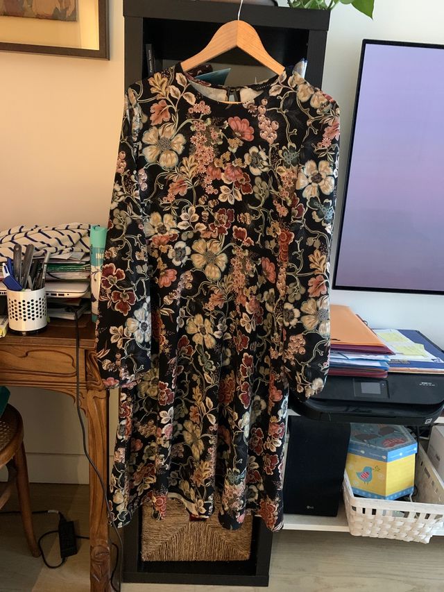 Vestido estampado d flores del el corte ingles