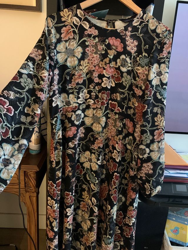 Vestido estampado d flores del el corte ingles