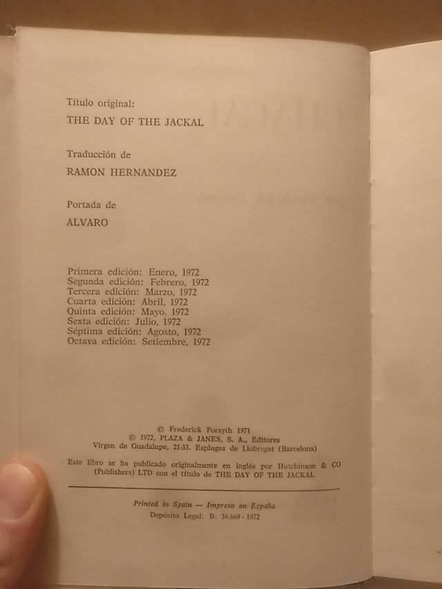 Chacal, Frederick Forsyth 