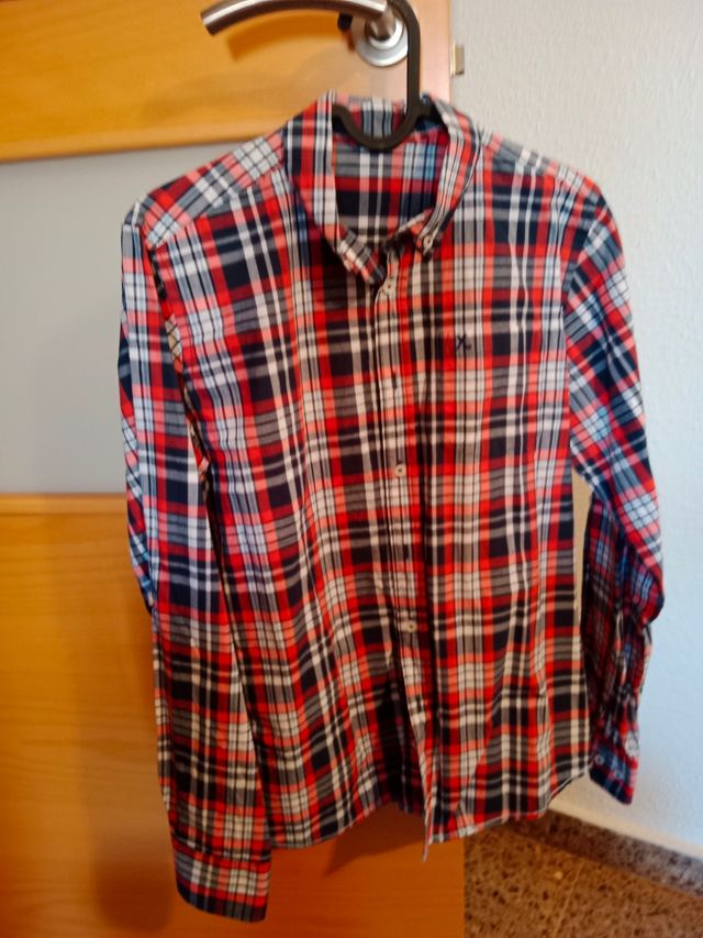 Conjunto cazadora y camisa cuadritos niño