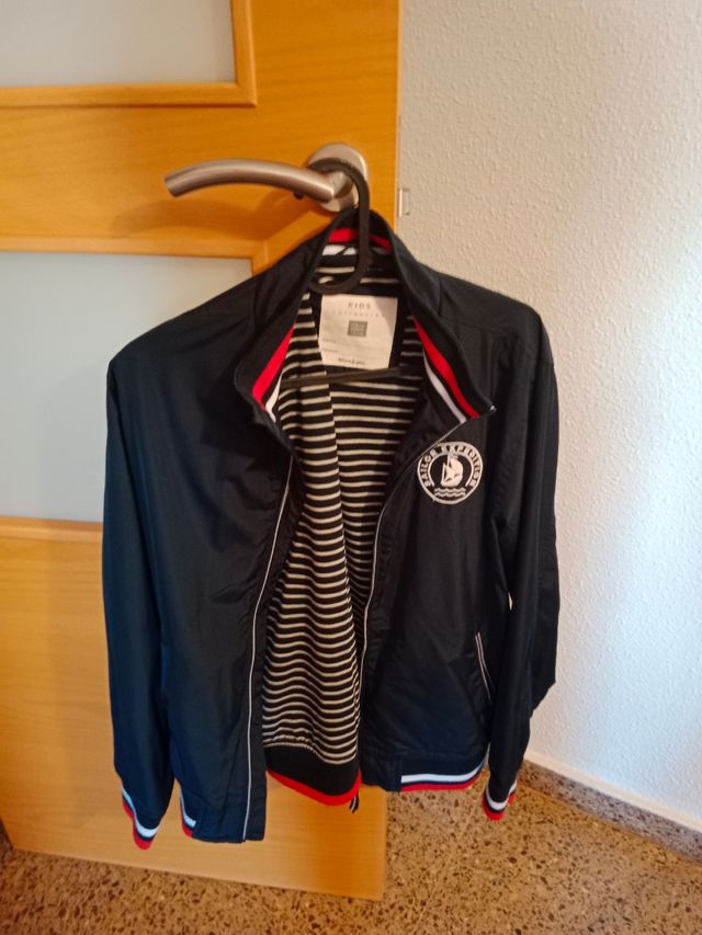 Conjunto cazadora y camisa cuadritos niño