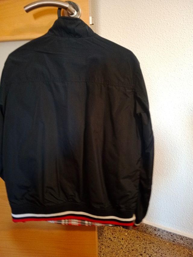 Conjunto cazadora y camisa cuadritos niño