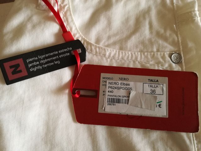 Pantalón Jocavi blanco T/36