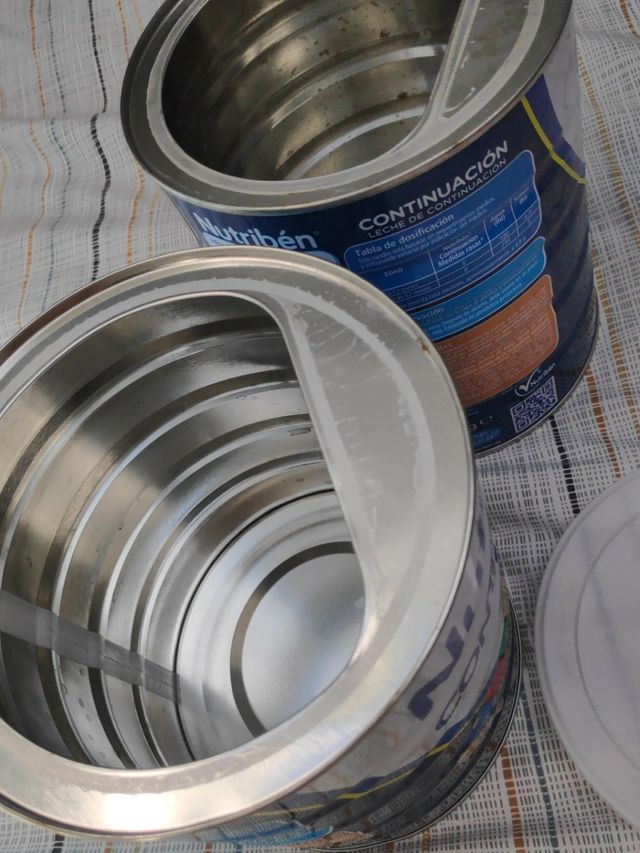 botes de leche infantil