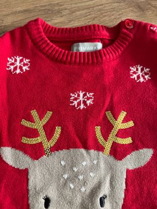 Jersey Navidad Primark T.9\\/12 meses de 