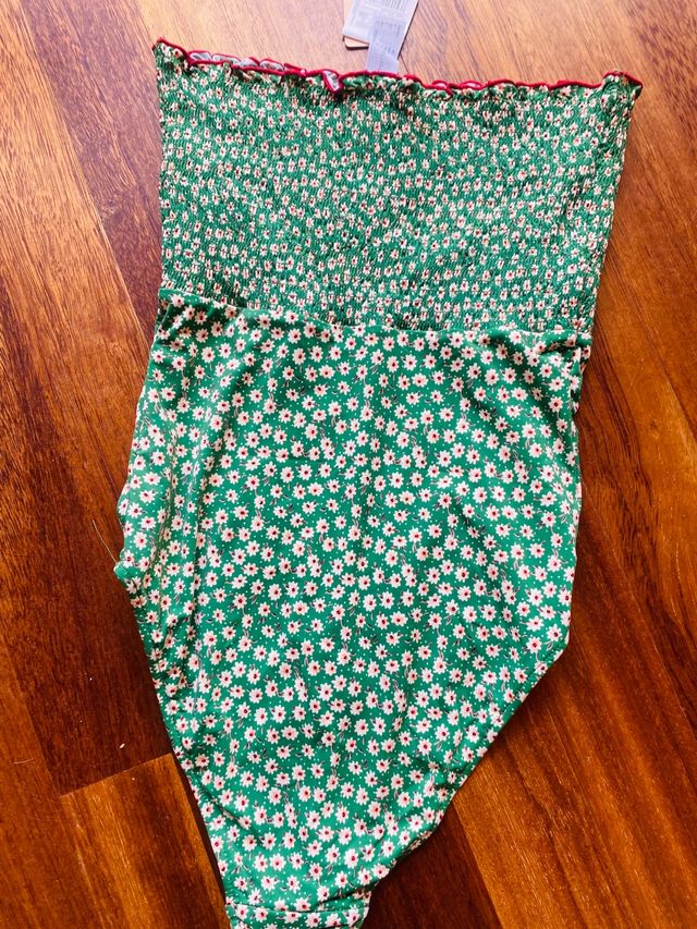 Bañador estampado verde