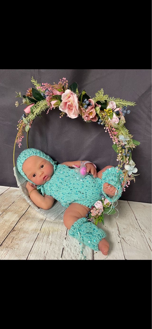 Reborn silicona 50 cm sistema pipí