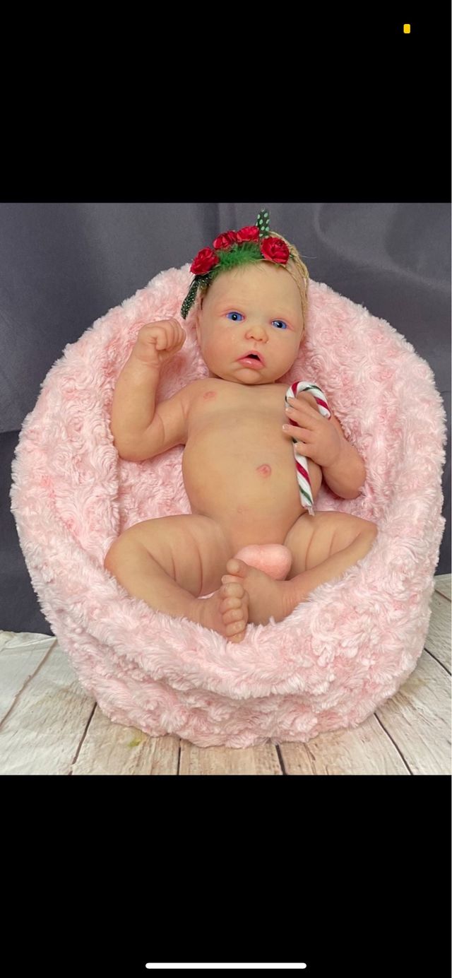 Reborn silicona 50 cm sistema pipí