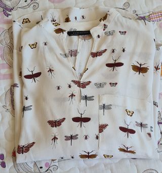 Camisa estampada de Camisas y Blusas para Mujer en color amarillo |  FASHIOLA.mx