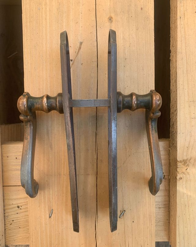Maniglie porte interne in metallo anticato