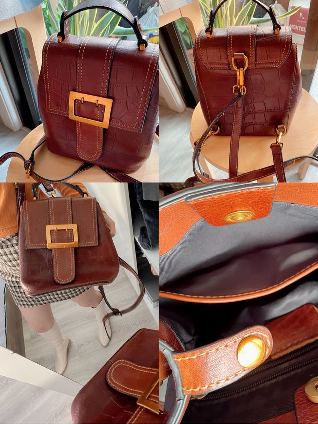 Mochila de pie muy original 