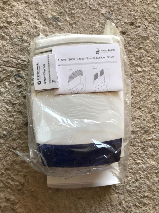 Sirena alarmas cableada. INTERLOGIX