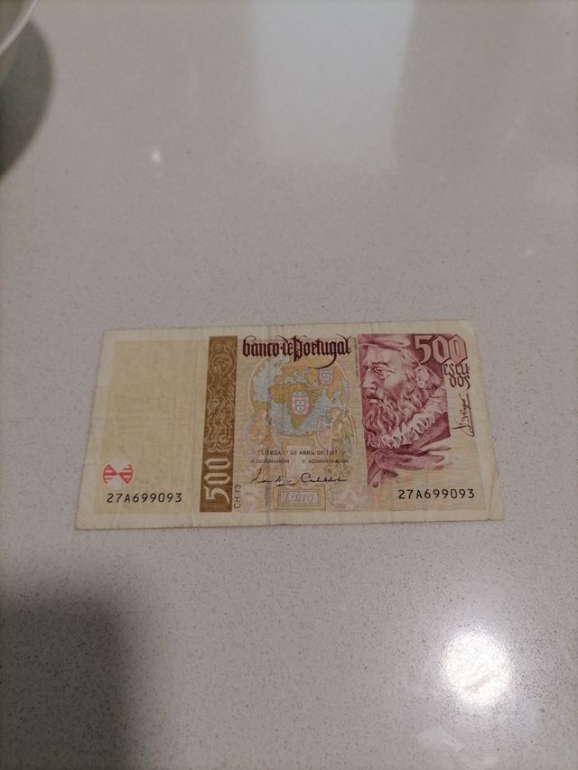 Billete 500 escudos