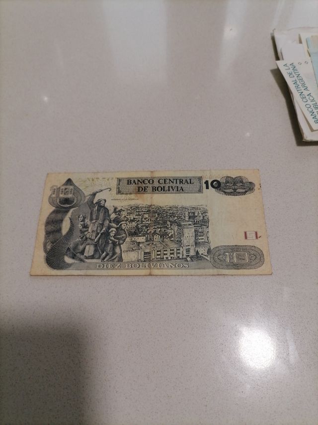 Billete 10 bilivianos