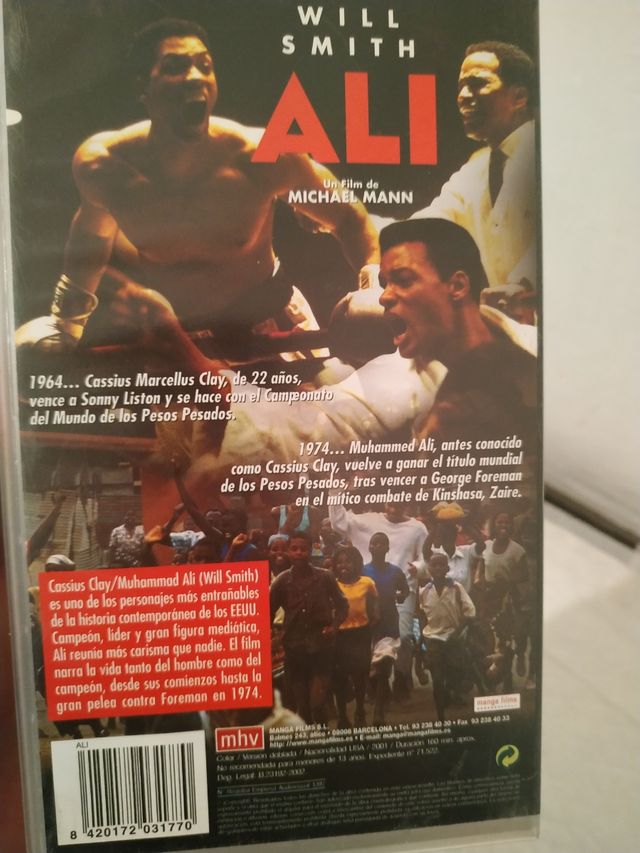 Ali VHS+ filma i combattimenti originali.