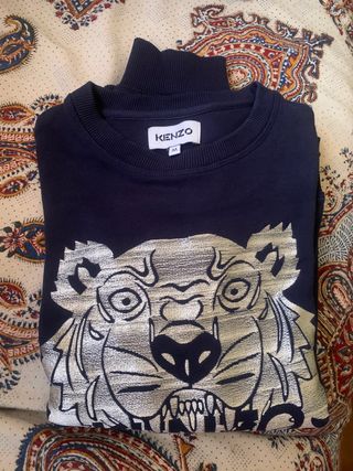 Sudadera KENZO azul marino de segunda mano por 100 EUR en Madrid en WALLAPOP