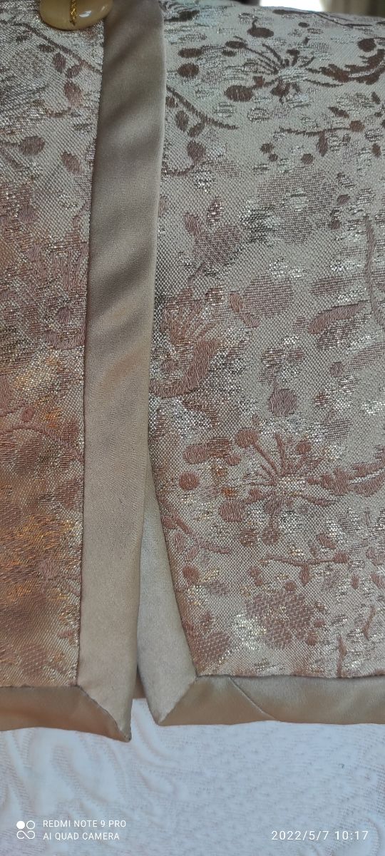 Chaqueta señora beis y dorado