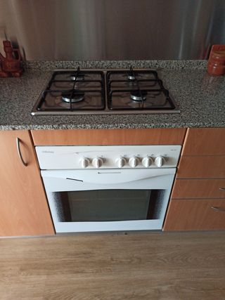 Vendo horno y placa marca Balay de segunda mano por 75 EUR en Badalona en  WALLAPOP