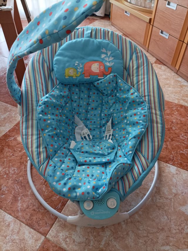 hamaca con vibración y musica