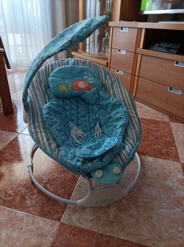 hamaca con vibración y musica