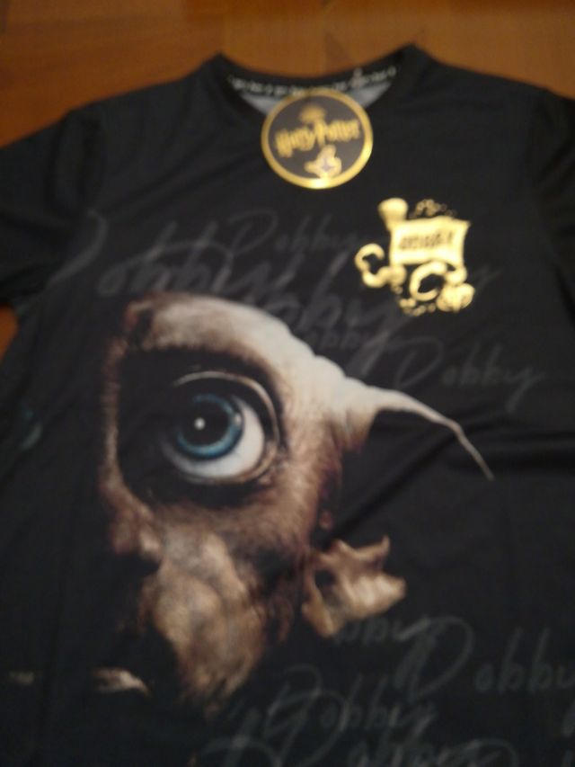 Camiseta negra Nueva Harry Potter Dobby