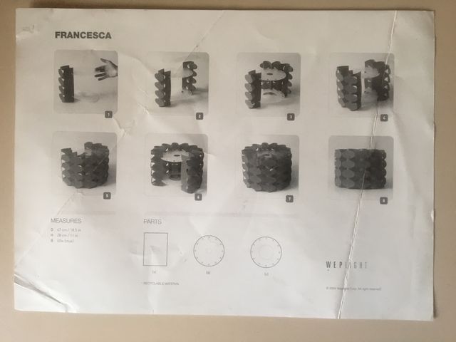 Lámpara de techo cromada (Weplight)