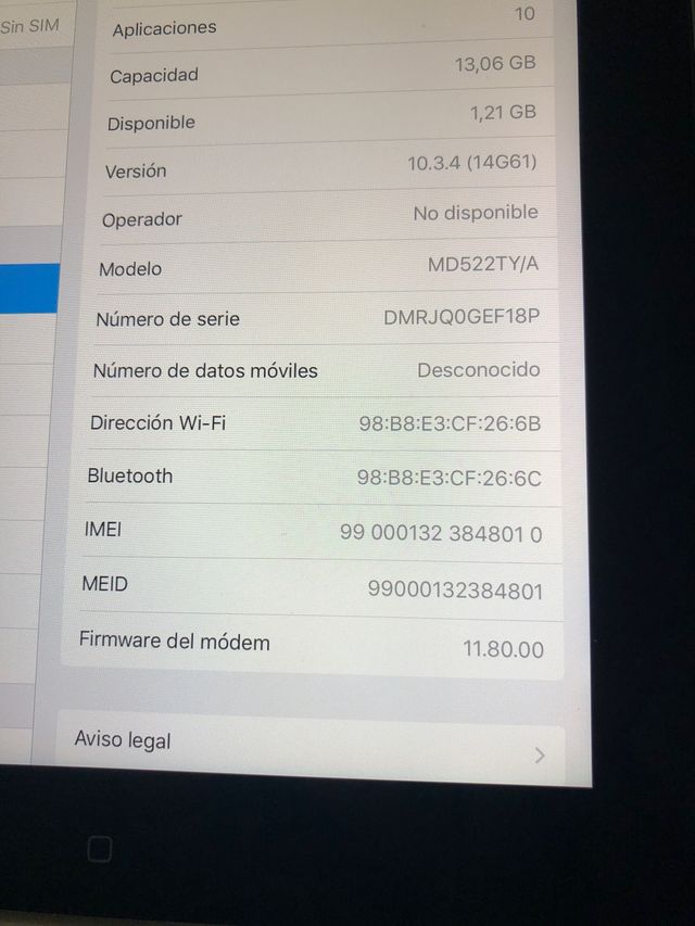 iPad Apple (generación 2)