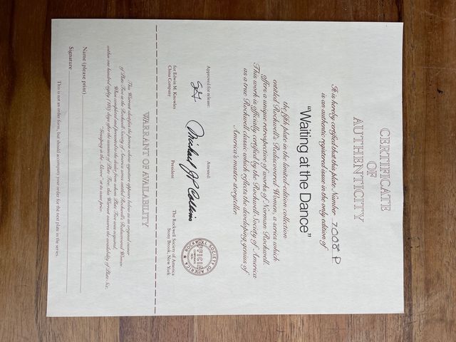 Plato decorativo Norman Rockwell