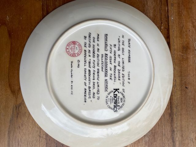 Plato decorativo Norman Rockwell