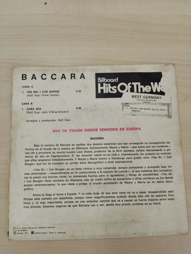 Baccara - Yes Sir, I Can Boggie