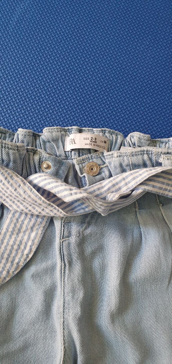 Pantalon Vaqueros niña con lazo 2-3años