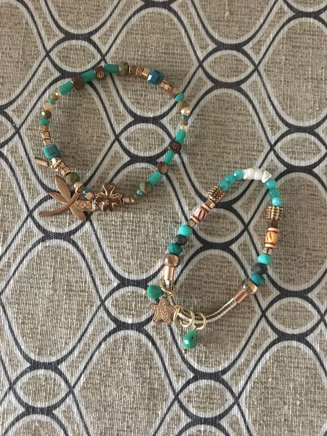 Set de 2 pulseras de bisuteria