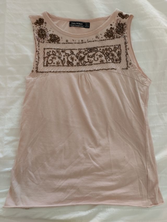 camiseta mujer Zara talla M