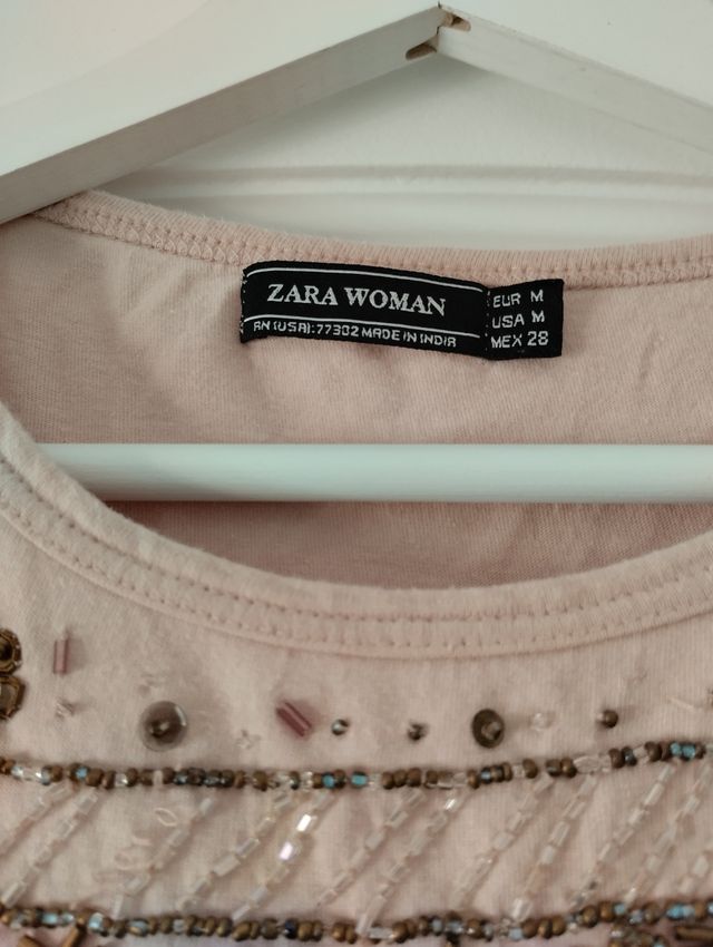 camiseta mujer Zara talla M