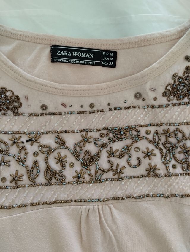 camiseta mujer Zara talla M