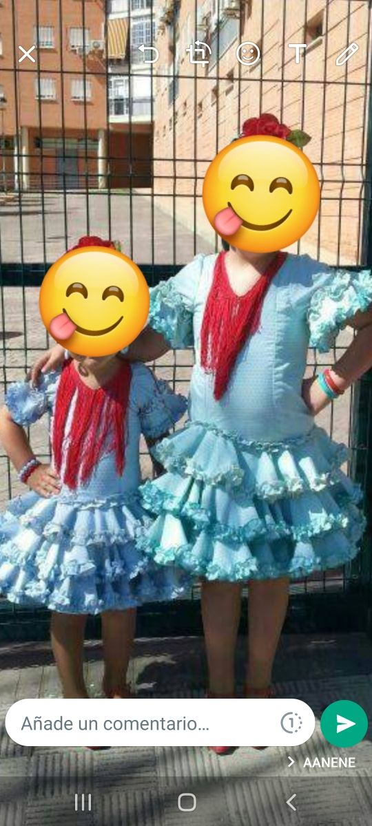 Trajes de Flamenca cortos niñas.