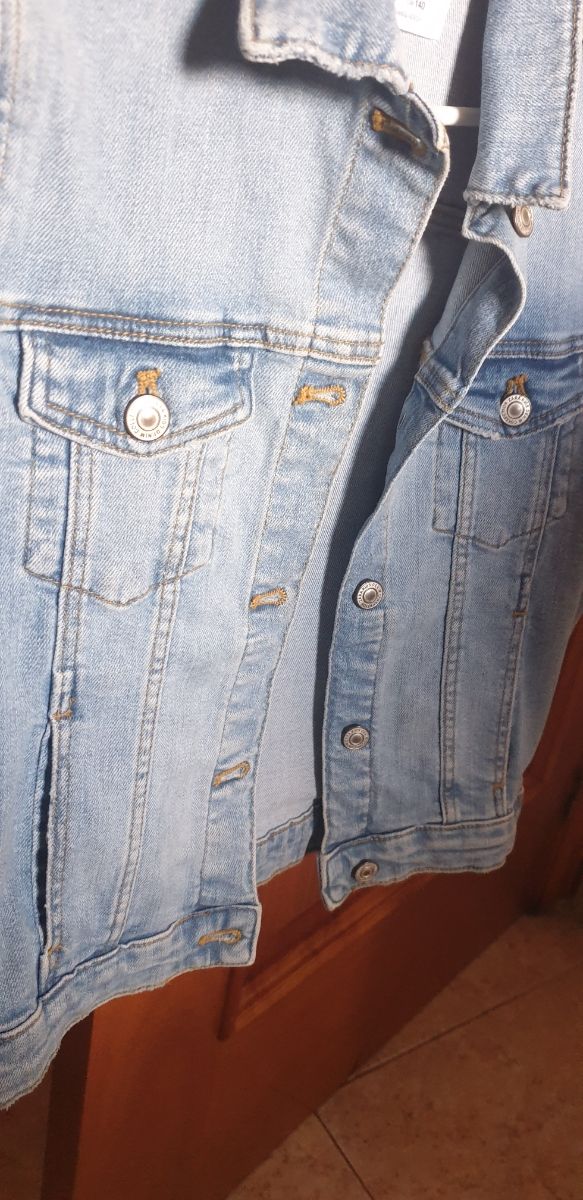 chaqueta tejana talla 10 años Zara