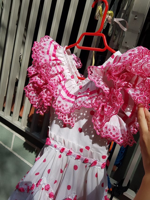 Traje de flamenca niña talla 4