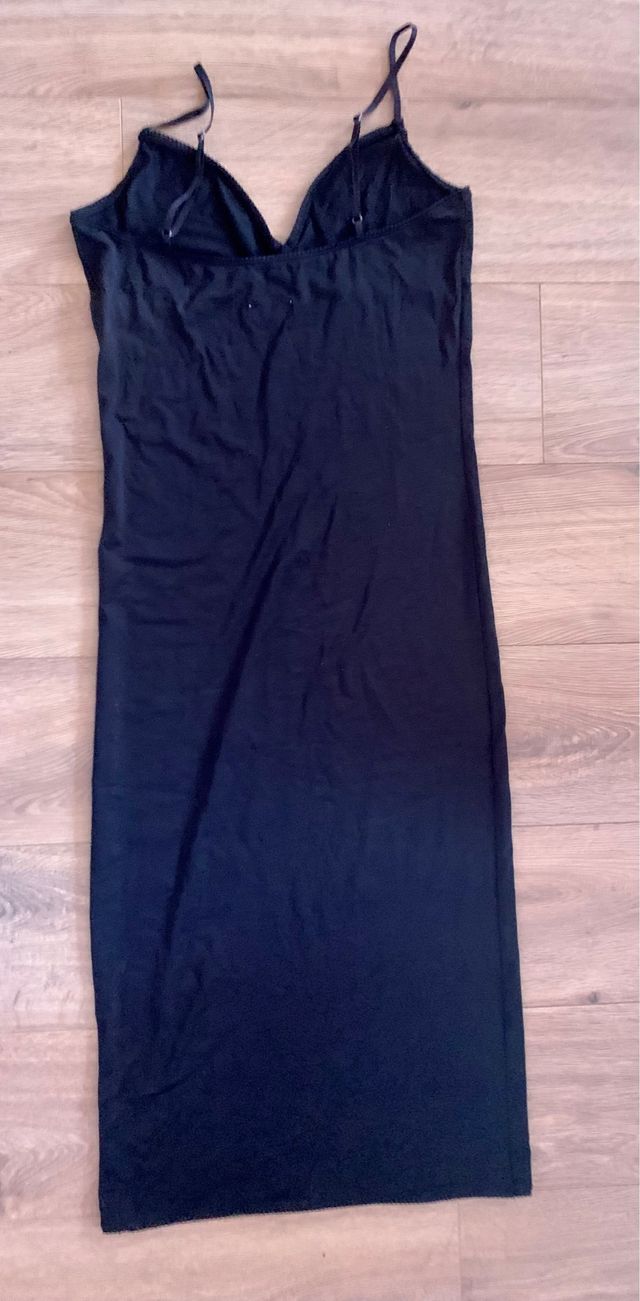 Vestido combinación faja midi