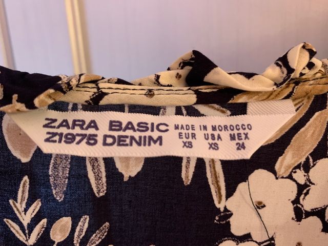 Vestido estampado Zara