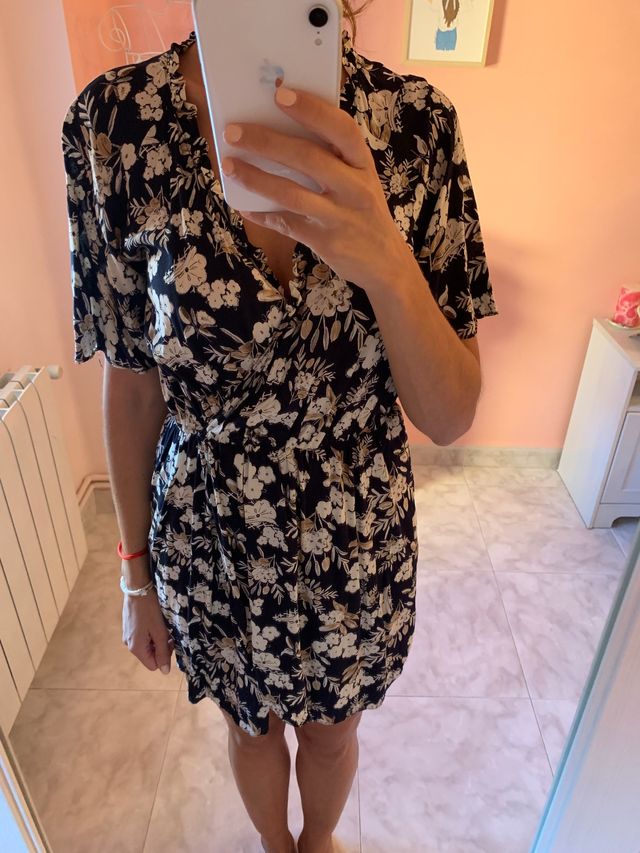 Vestido estampado Zara