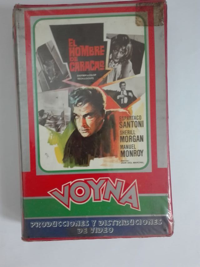 VHS El hombre de Caracas, Espartaco Santoni, 1983