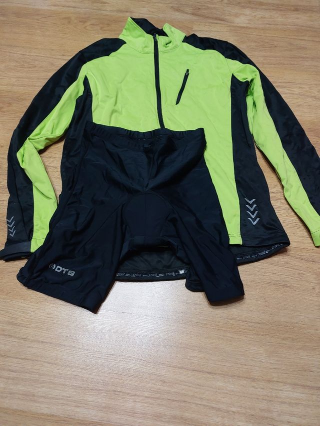 lote de cinco prendas ropa ciclismo