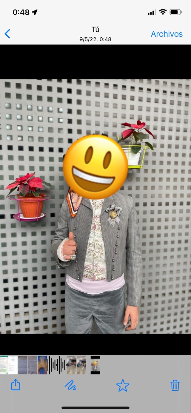 Traje de fallero con chaqueta 