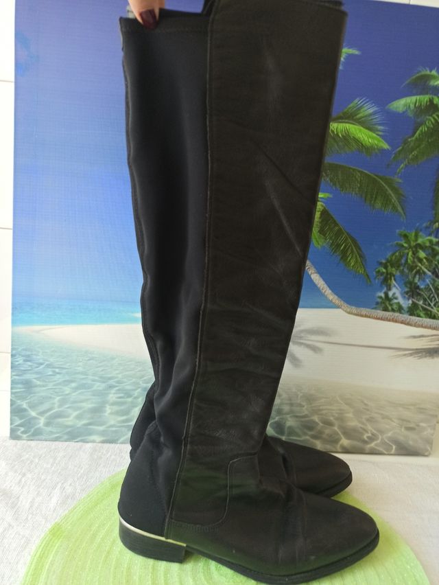 Botas altas piel T40