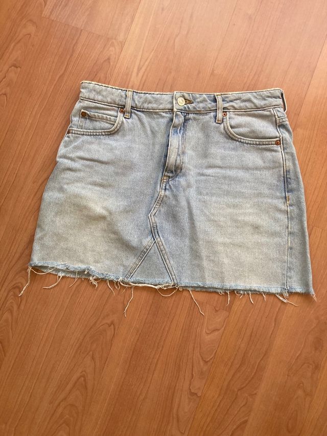 Mini falda vaquera Mango