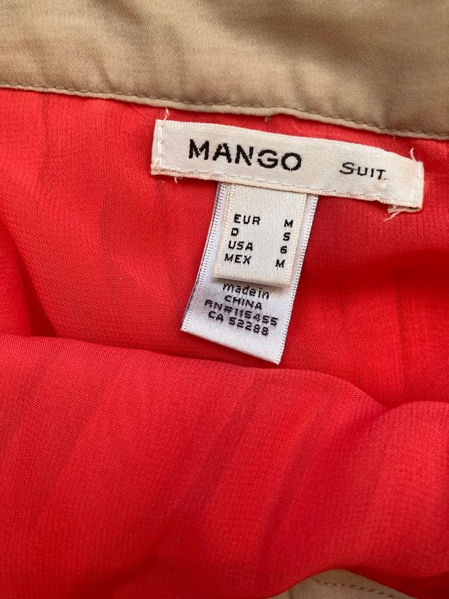 Vestido coral de Mango