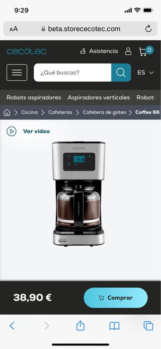 Cafetera 66 smart CECOTEC de segunda mano por 19,99 EUR en Elche en WALLAPOP