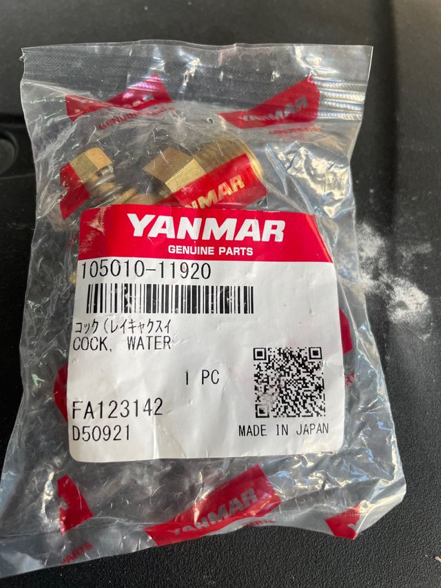 Grifo vaciado colector escape yanmar 3gm30
