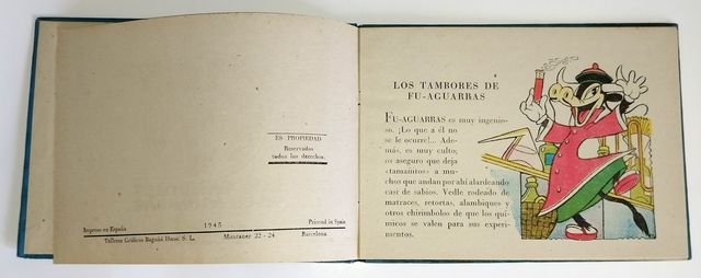 Cuento ilustrado por ESCOBAR. Edit, Baguñá 1945